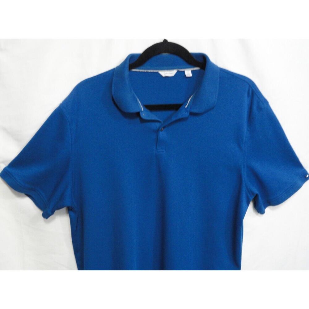 2 for $15 Calvin Klein Royal Blue Polo Shirt Business Casual Men's Size Large - Picture 2 of 8